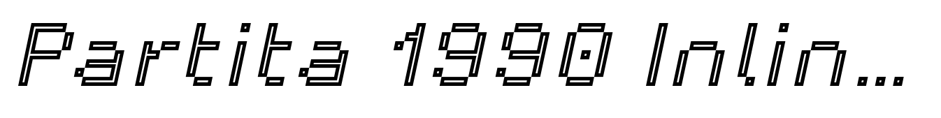 Partita 1990 Inline Italic